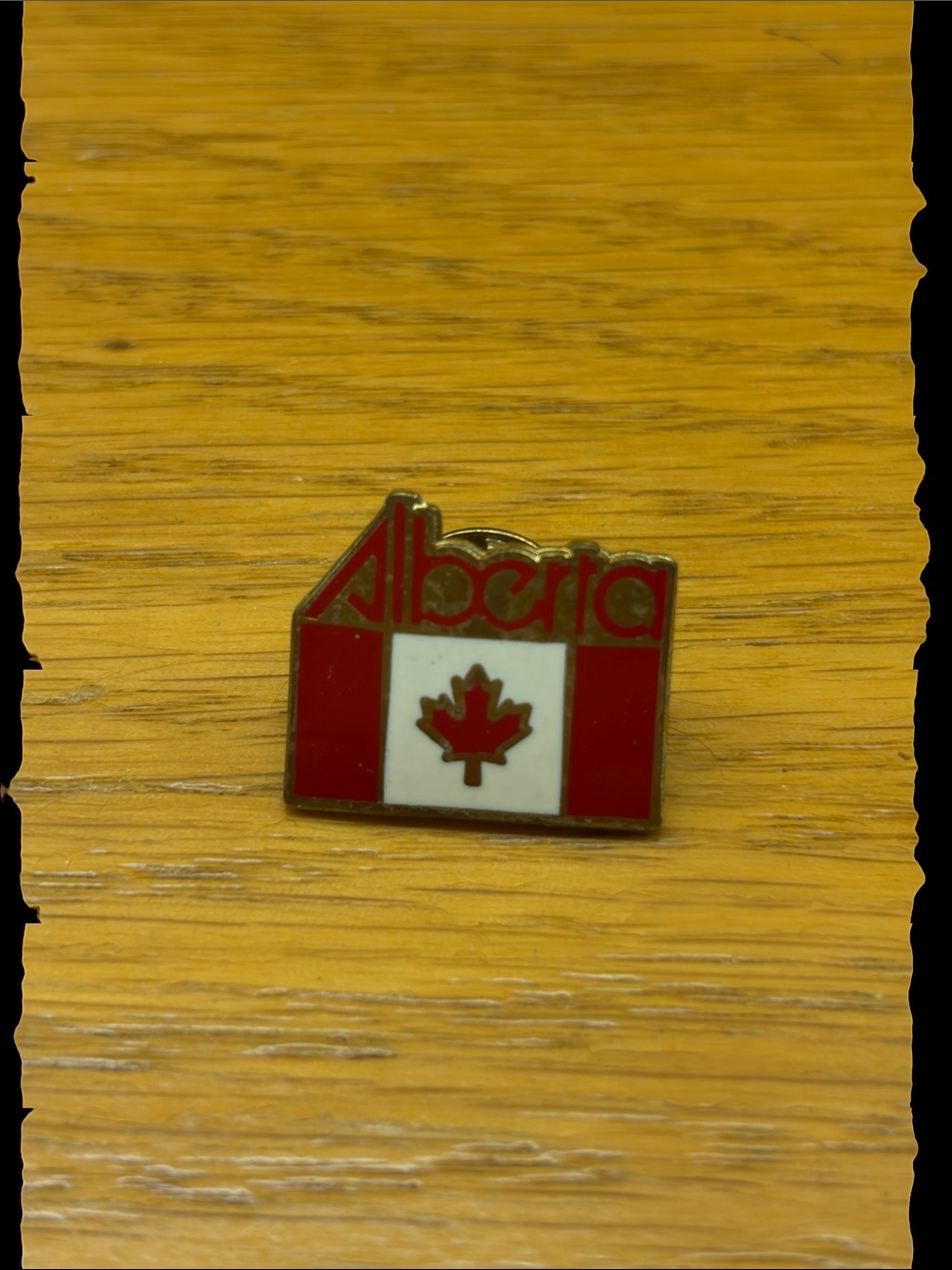 Alberta Canada Maple Leaf Flag Enamel Pins (Set of 9) - Red & White